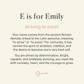 E is for Emily | Bag Charm