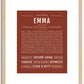 Emma | Name Art Print