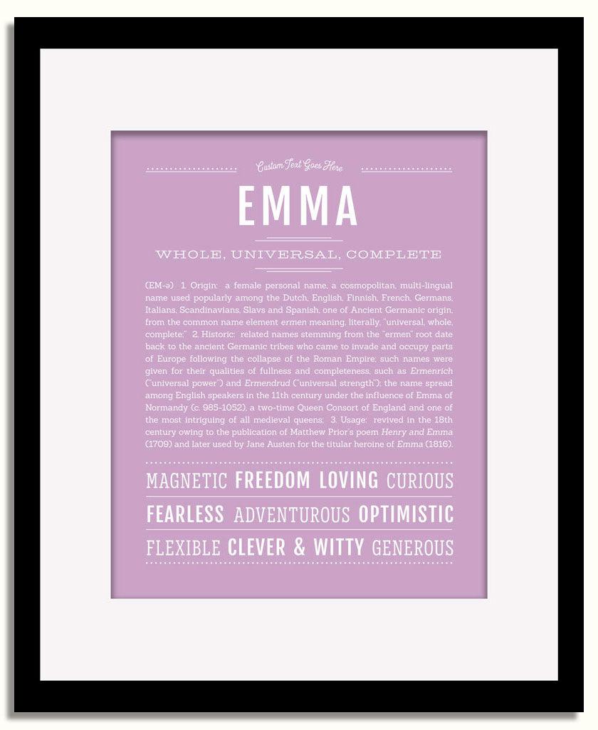 Frame Options | Lilac | Black Frame, Matted