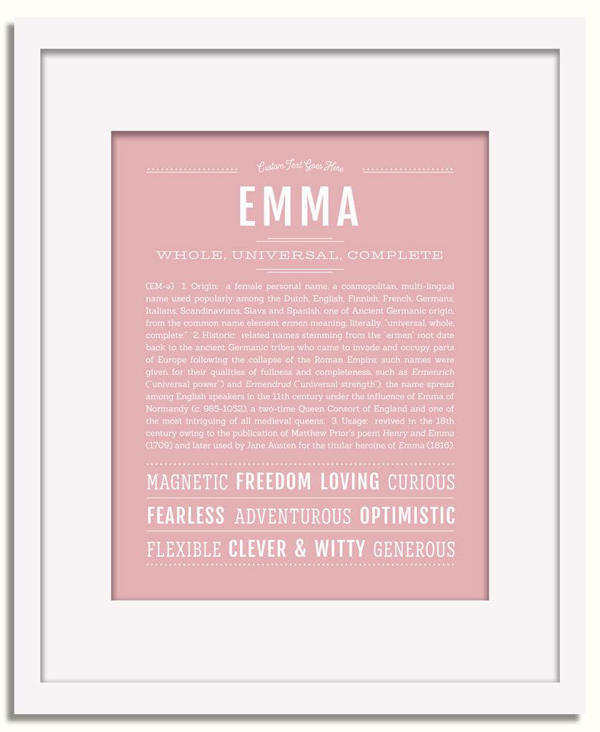 Frame Options | Dusty Rose | White Frame, Matted