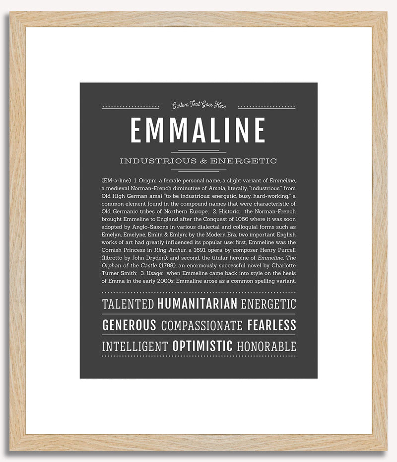 Emmaline | Name Art Print