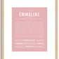 Emmaline | Name Art Print