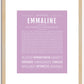 Emmaline | Name Art Print