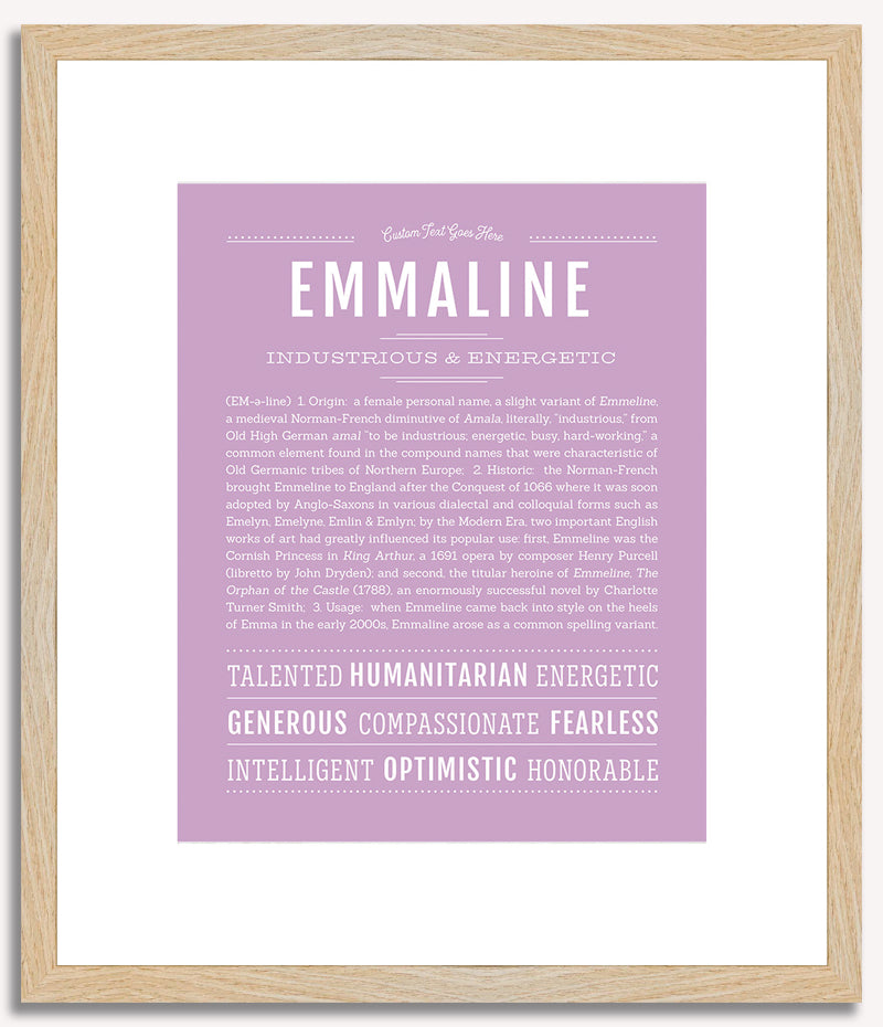 Emmaline | Name Art Print