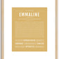 Emmaline | Name Art Print