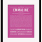 Frame Options | Dark Pink | Black Frame, Matted