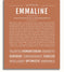 Emmaline | Name Art Print – Name Stories