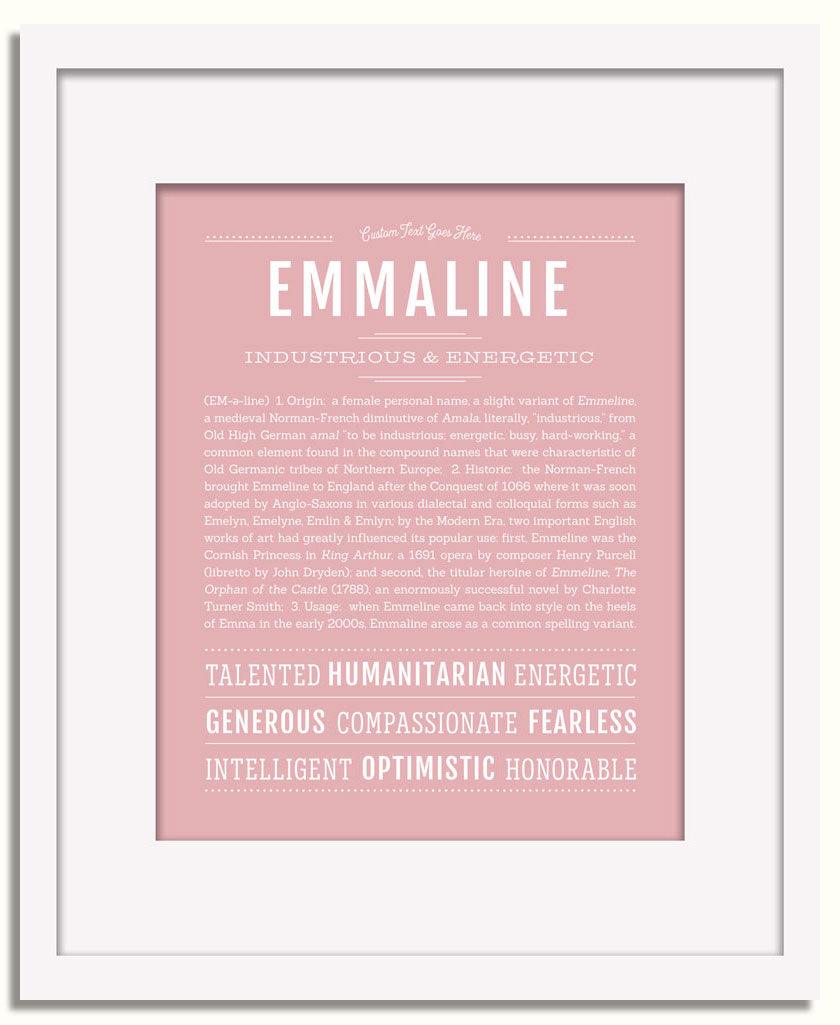 Frame Options | Dusty Rose | White Frame, Matted