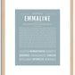 Emmaline | Name Art Print