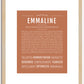 Emmaline | Name Art Print