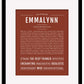 Frame Options | Bordeaux | Maple Frame, Matted