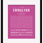 Frame Options | Dark Pink | Maple Frame, Matted