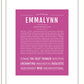 Frame Options | Dark Pink | Black Frame, Matted