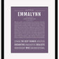 Frame Options | Deep Purple | Maple Frame, Matted
