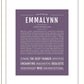 Frame Options | Deep Purple | Black Frame, Matted