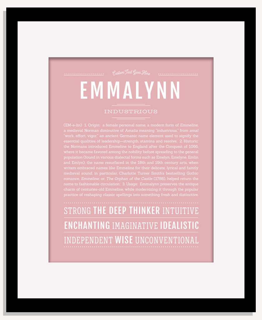 Frame Options | Dusty Rose | Maple Frame, Matted