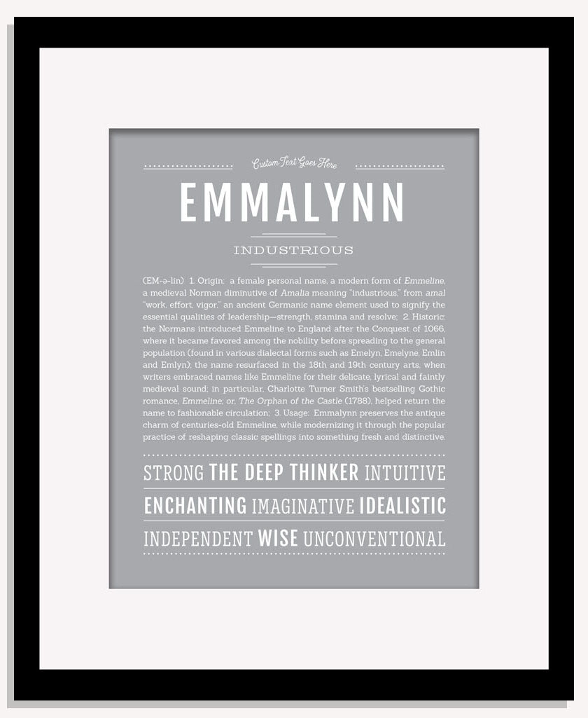 Frame Options | Light Gray | Maple Frame, Matted