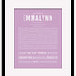 Frame Options | Lilac | Maple Frame, Matted