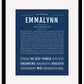 Frame Options | Midnight Blue | Maple Frame, Matted