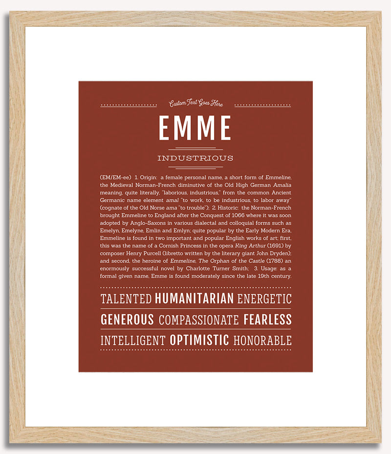 Emme | Name Art Print