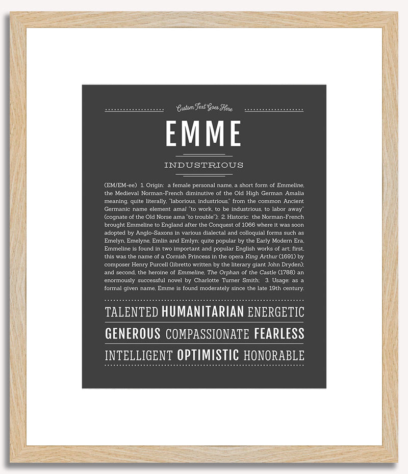 Emme | Name Art Print