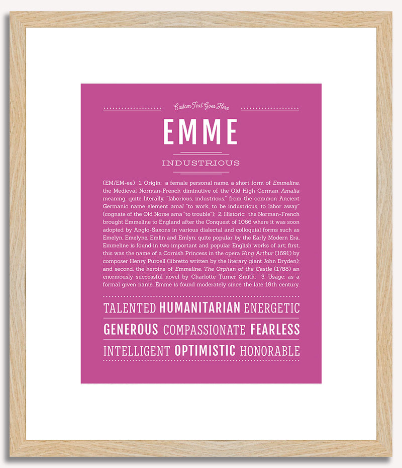 Emme | Name Art Print