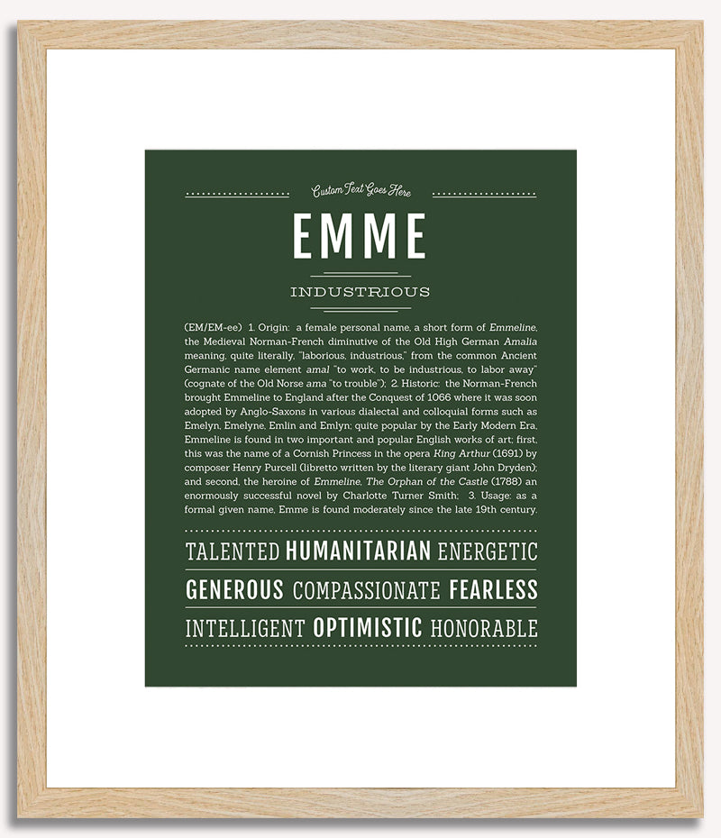 Emme | Name Art Print