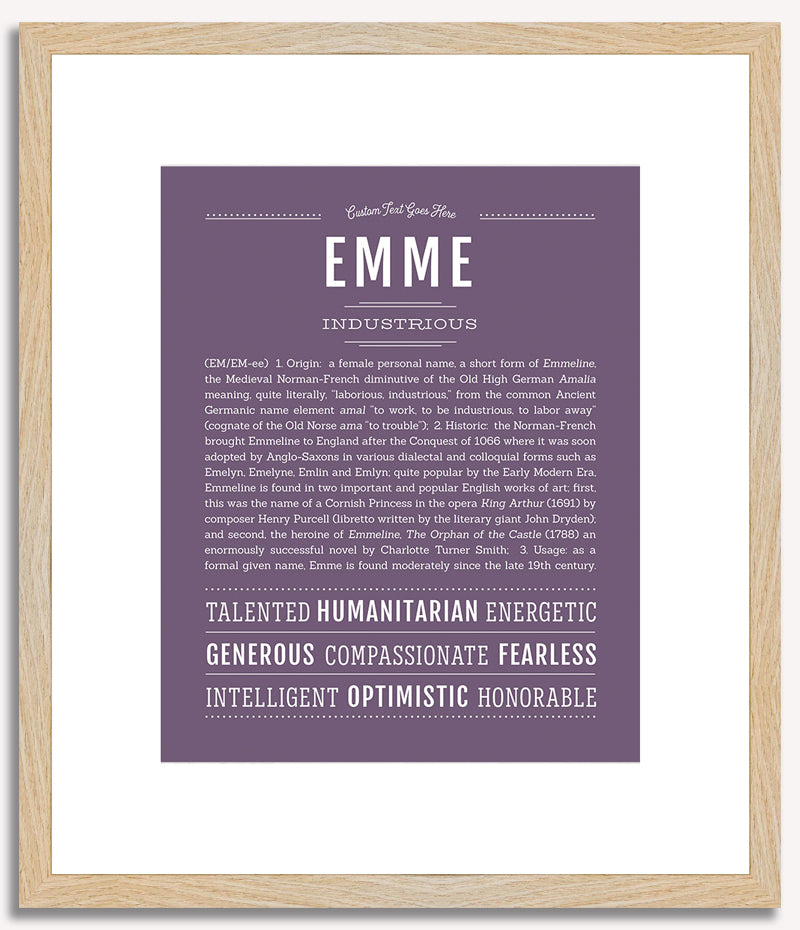 Emme | Name Art Print