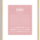 Emme | Name Art Print