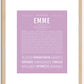 Emme | Name Art Print