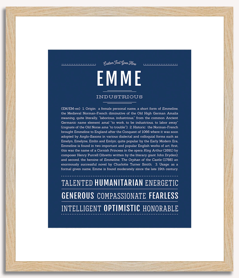 Emme | Name Art Print