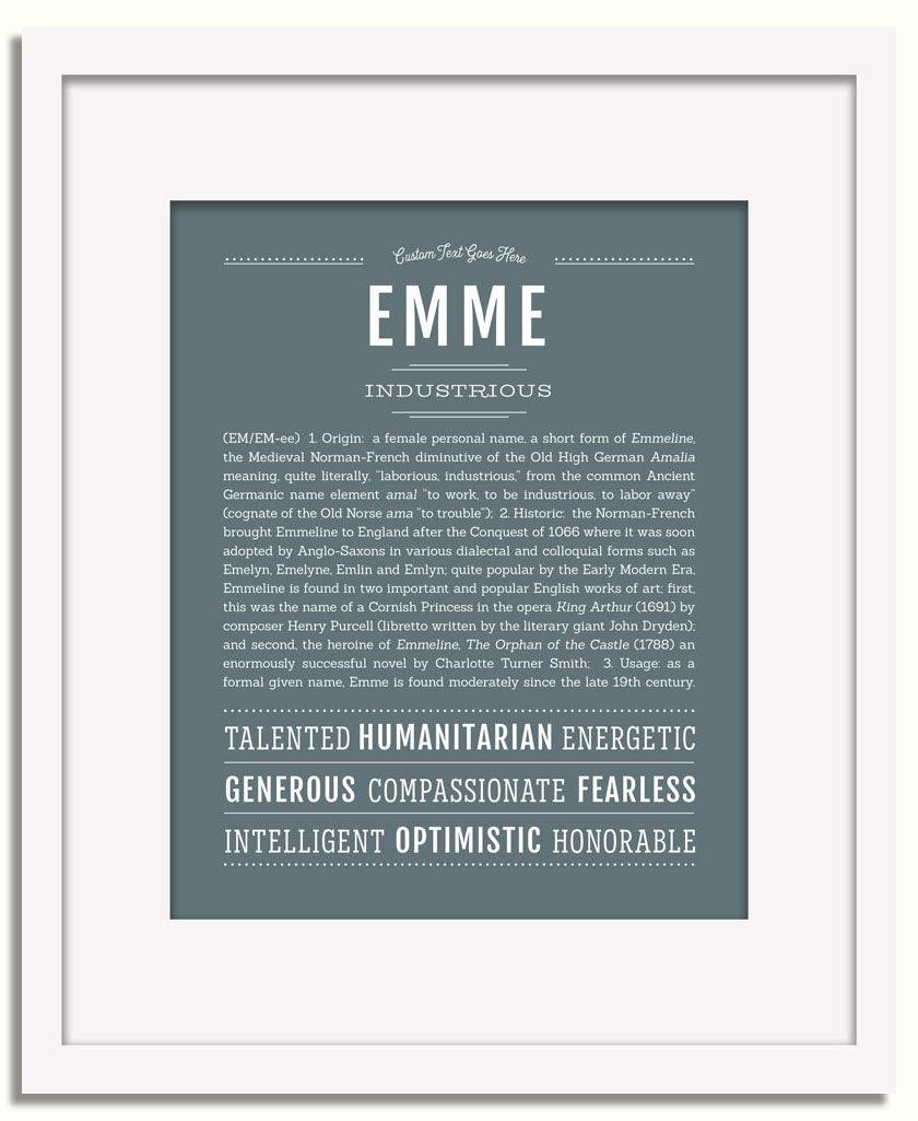 Emme | Name Art Print – Name Stories