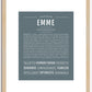 Emme | Name Art Print