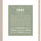 Emme | Name Art Print