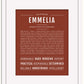 Emmelia | Name Art Print
