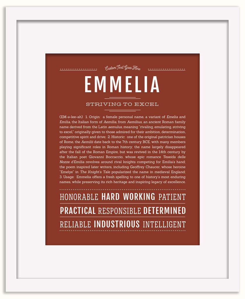 Emmelia | Name Art Print