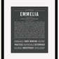 Emmelia | Name Art Print