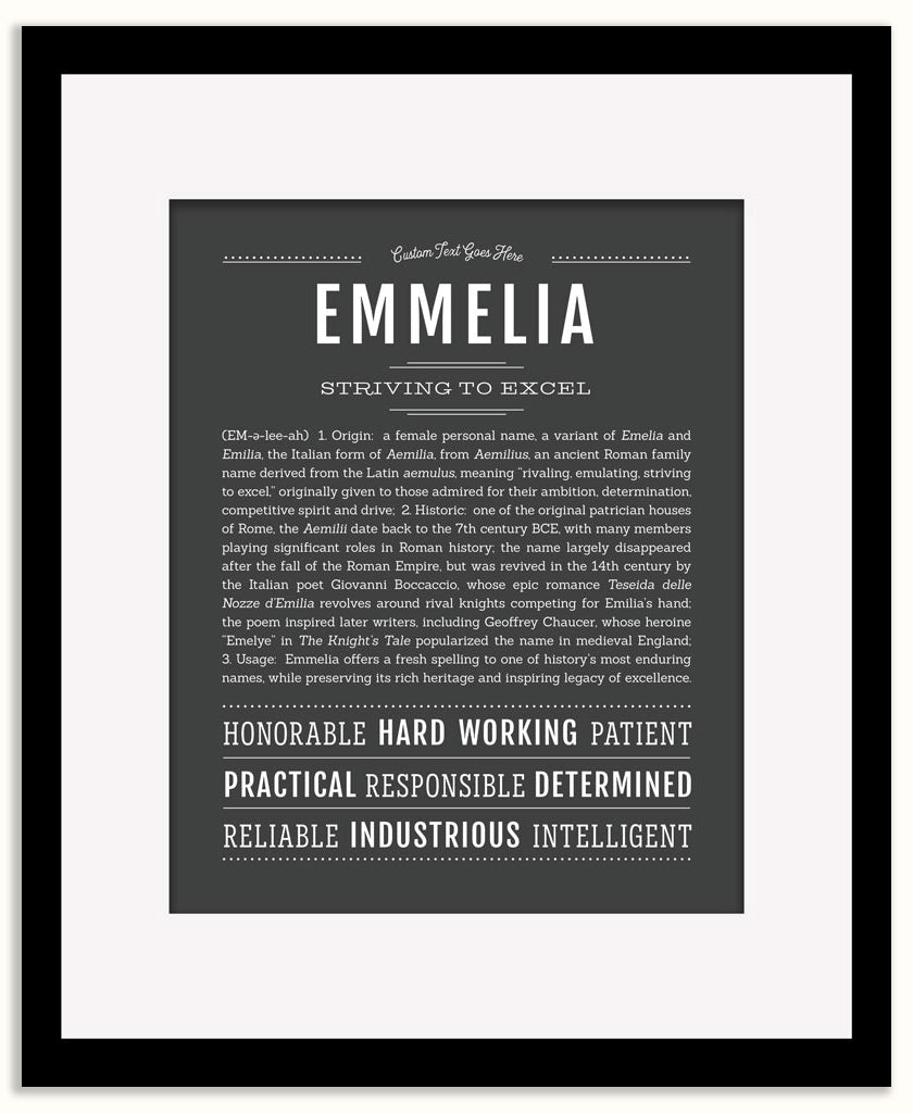 Emmelia | Name Art Print