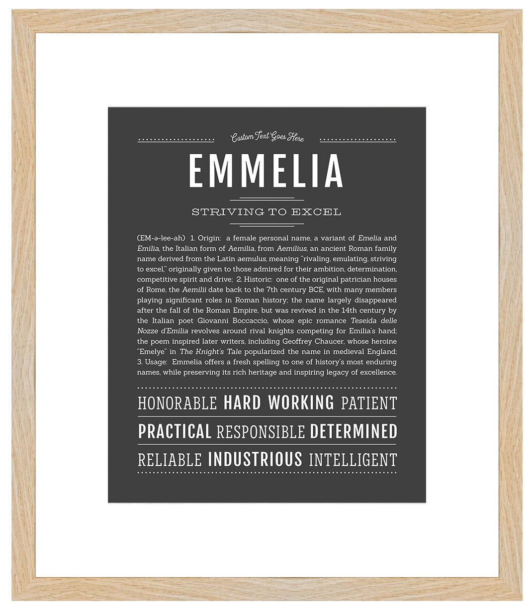 Emmelia | Name Art Print
