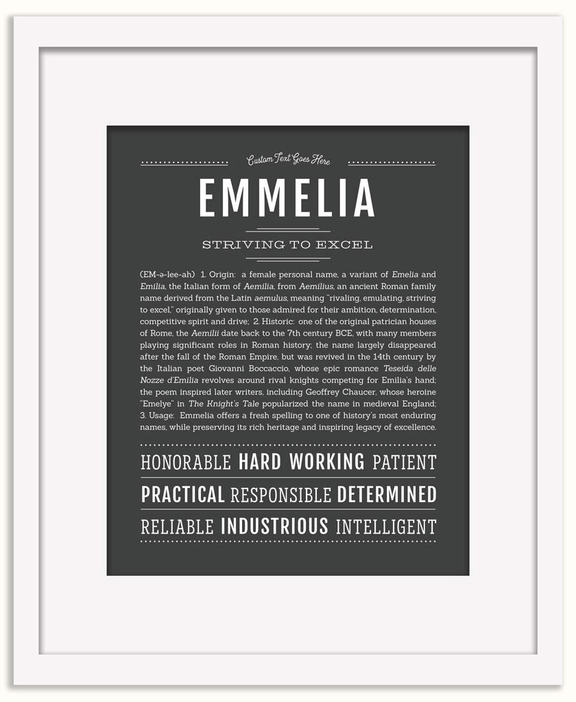Emmelia | Name Art Print