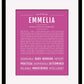 Emmelia | Name Art Print