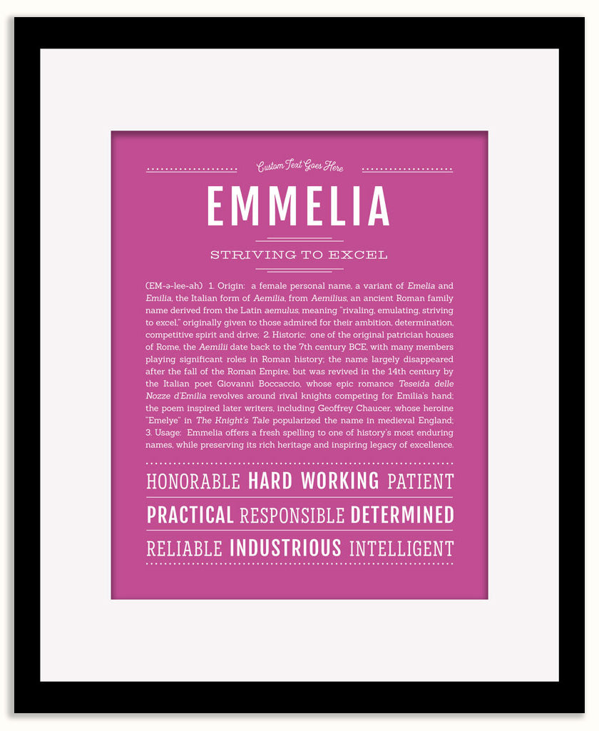 Emmelia | Name Art Print