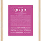Emmelia | Name Art Print