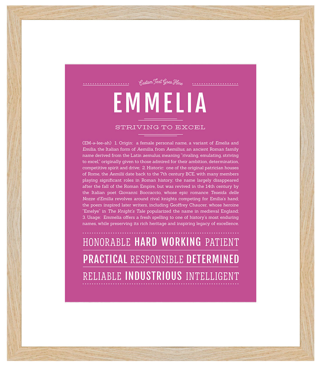 Emmelia | Name Art Print
