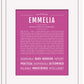Emmelia | Name Art Print