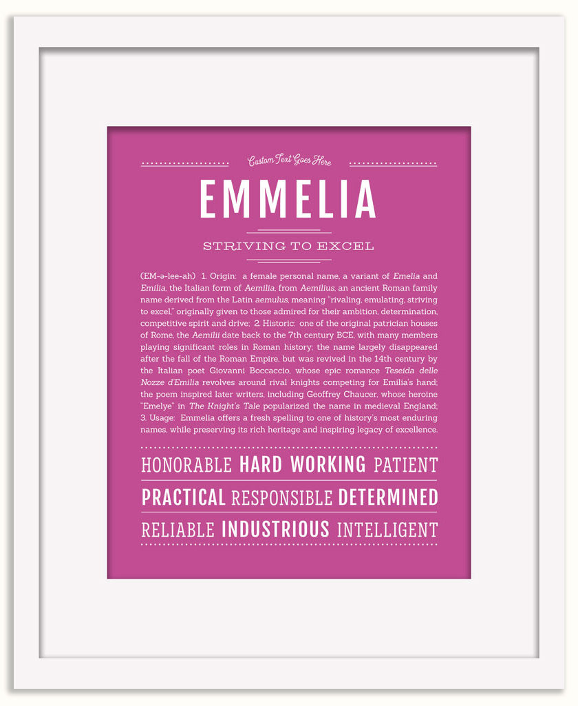 Emmelia | Name Art Print