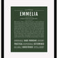 Emmelia | Name Art Print
