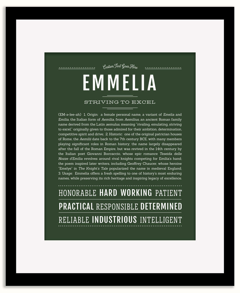Emmelia | Name Art Print