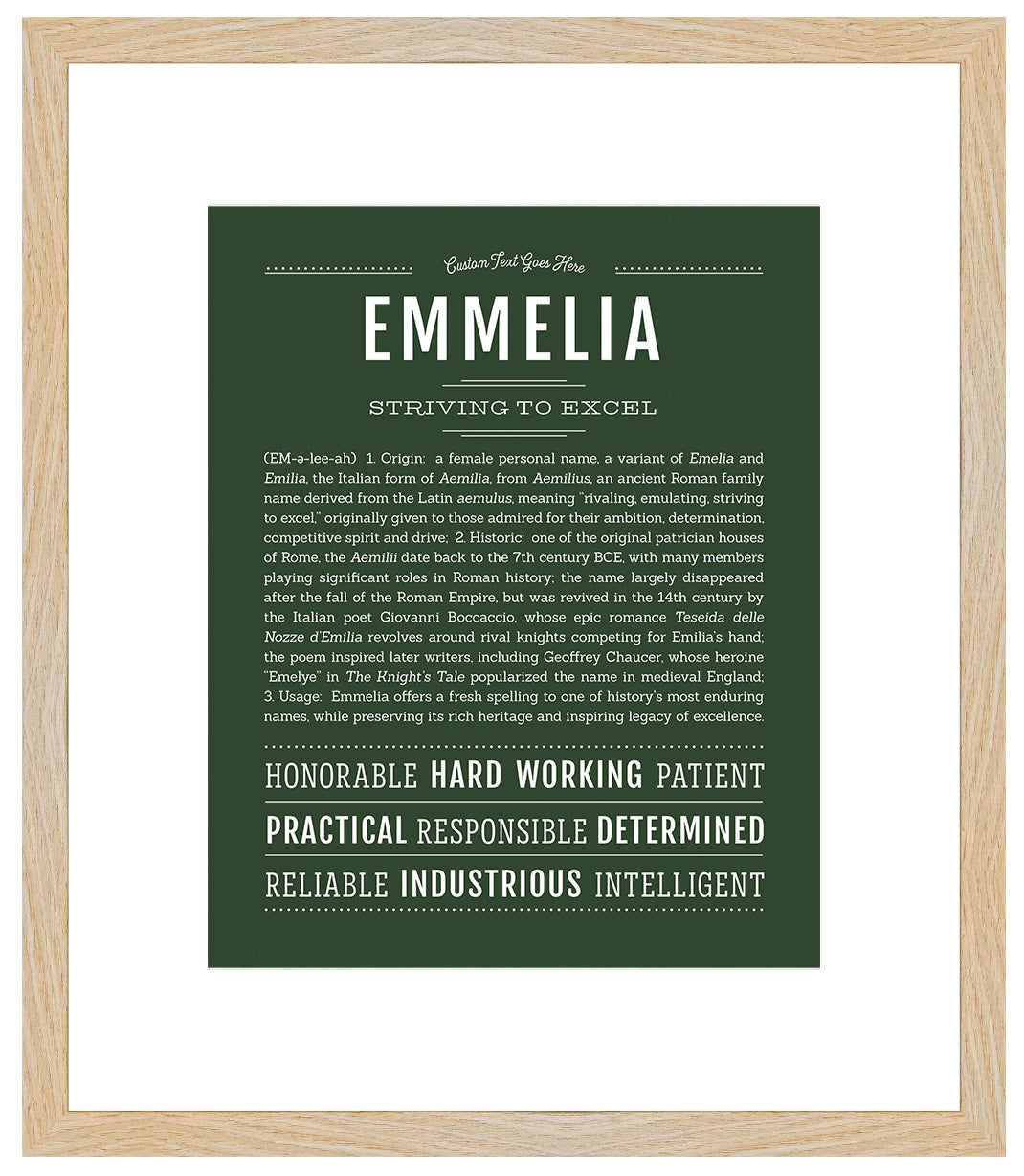 Emmelia | Name Art Print