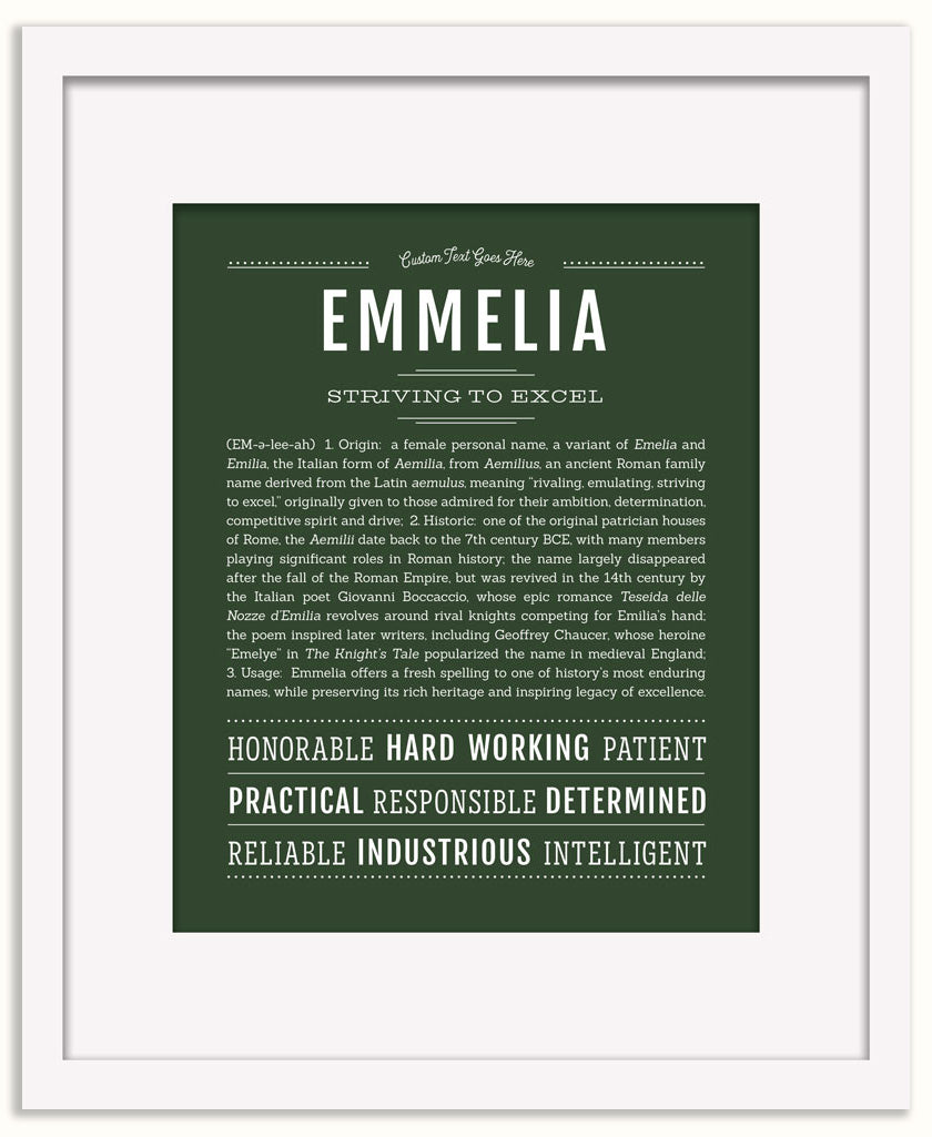 Emmelia | Name Art Print